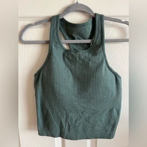 Lululemon ebb to Street cropped racer back tank size 10